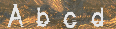 bad what font is example