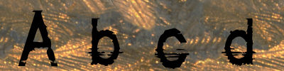 bad what font is example