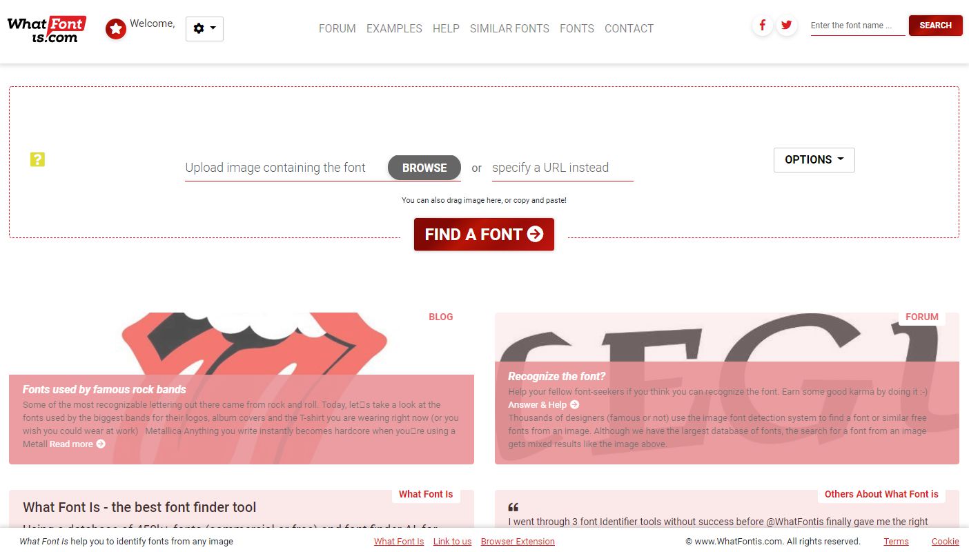 WhatFontIs design in 2018