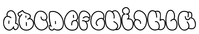 Zybo Pop Outline Outline Font LOWERCASE