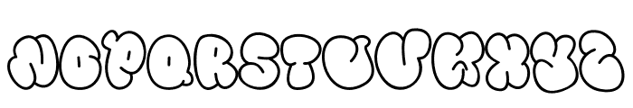 Zybo Pop Outline Outline Font UPPERCASE