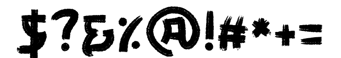 Zyukiharu Font OTHER CHARS