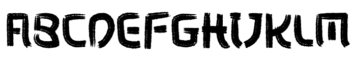 Zyukiharu Font UPPERCASE