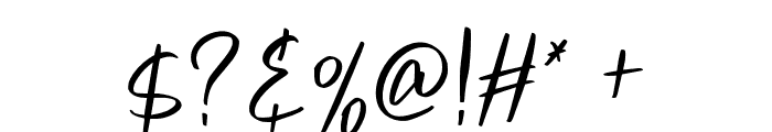 Aulores Regular Font OTHER CHARS