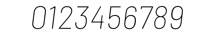 Barlow Thin Italic Font OTHER CHARS