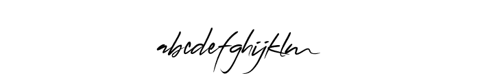 QonitaSignature Font LOWERCASE