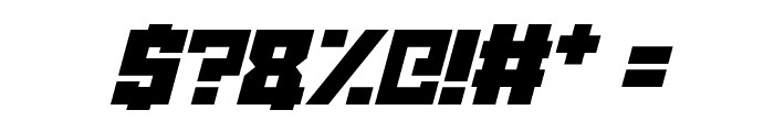 Robot Crush Italic Font OTHER CHARS