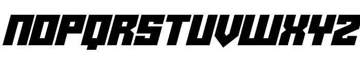 Robot Crush Italic Font LOWERCASE
