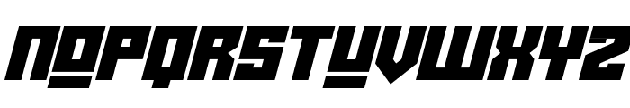 Robot Crush Italic Font UPPERCASE
