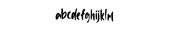Rude Hude Font LOWERCASE