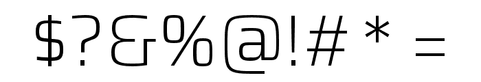 Saira ExtraLight Font OTHER CHARS