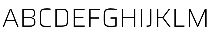 Saira ExtraLight Font UPPERCASE