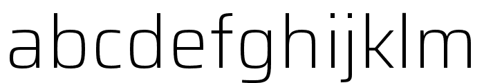 Saira ExtraLight Font LOWERCASE