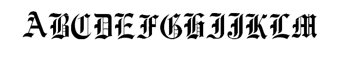 Vorname Font UPPERCASE