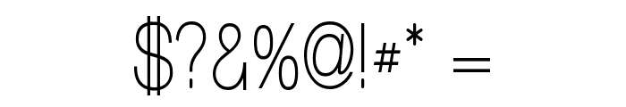 Walkway Condensed SemiBold Font OTHER CHARS