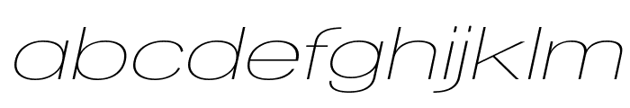 Walkway Oblique Expand  Font LOWERCASE