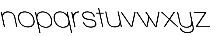 Walkway SemiBold RevOblique Font LOWERCASE
