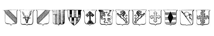Wappen Font UPPERCASE