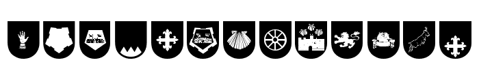 Wappen Font LOWERCASE