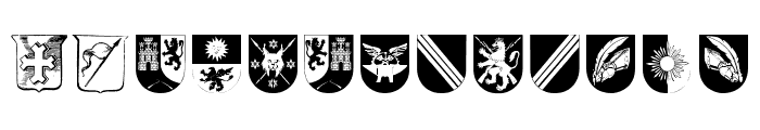 Wappen Font UPPERCASE