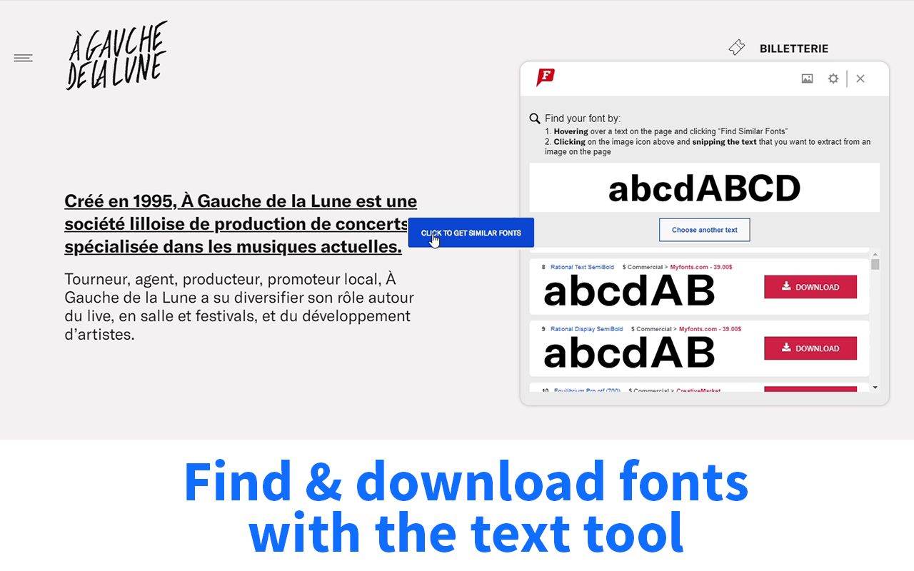 Font Identifier by WhatFontIs - Google Chrome extension